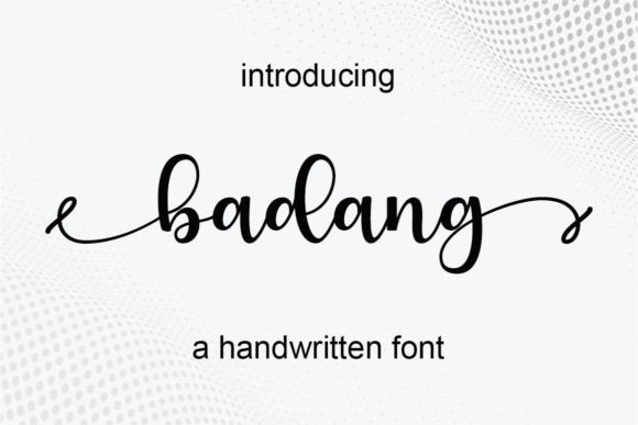 Badang Script Font for Branding and Design Projects