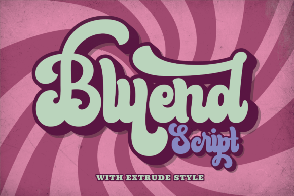 Bluend: A Script Font for Modern Branding