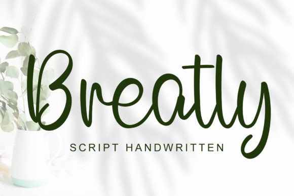 Breatly: A Sweet Script Font for Web Design