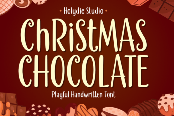 Christmas Chocolate Font for Business Branding