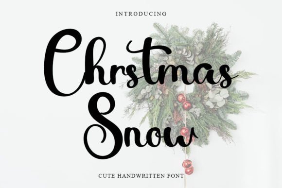 Christmas Snow: The Handwritten Typeface That Brings Warmth to Branding