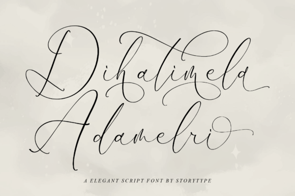 Dihatimela Adamelri: The Perfect Script Font for Handmade Brands