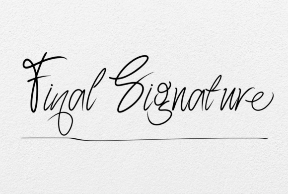 Final Signature: A Modern Calligraphic Font for Editorial Elegance