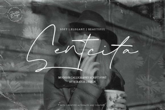 How Sentcita Elevates Branding with a Polished Script Font