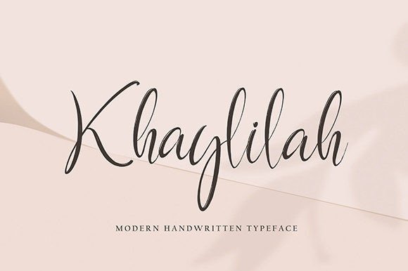 Khaylilah: A Handwritten Font for Timeless Editorial Design