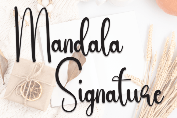 Mandala Signature: A Handwritten Font for Modern Web Design