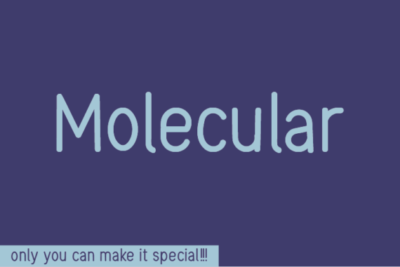 Molecular Font for Web Design