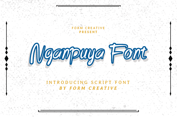 Nganpuya: A Quirky Handwritten Font for Modern Branding