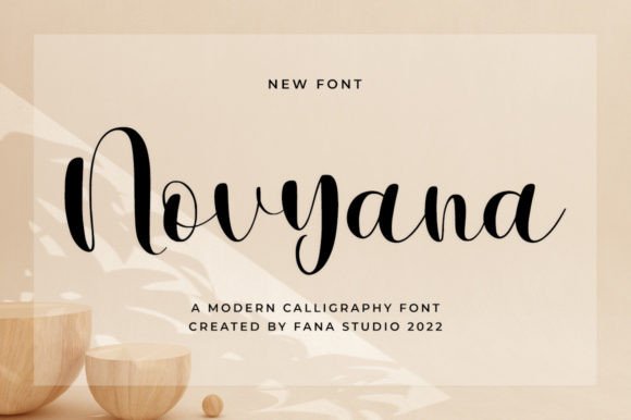 Novyana: The Perfect Script Font for Handmade Labels and Invitations