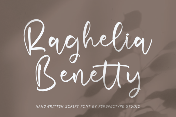 Raghelia Benetty – A Handwritten Script Font for Creative Projects