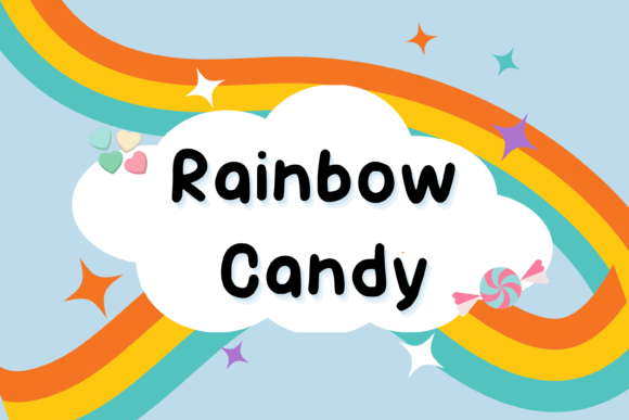 Rainbow Candy: A Playful Handwritten Font for Digital Design