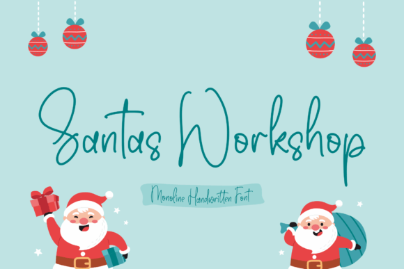 Santas Workshop Font for Holiday Campaigns