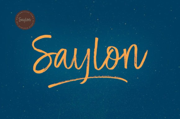 Saylon: A Romantic Font for Digital Branding