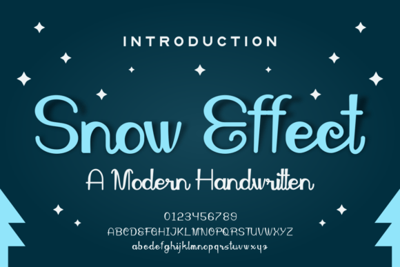 Snow Effect Font for Editorial Design