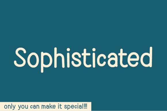Sophisticated: The Handwritten Typeface for Unique Craft Projects