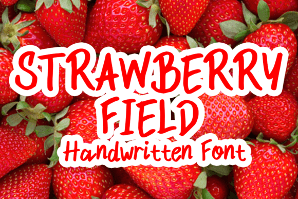 Strawberry Field Font for Branding and Design