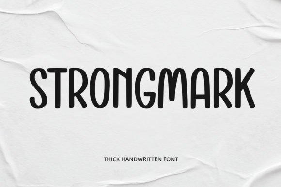 Strongmark Typeface: A Bold Handwritten Choice for Web Design