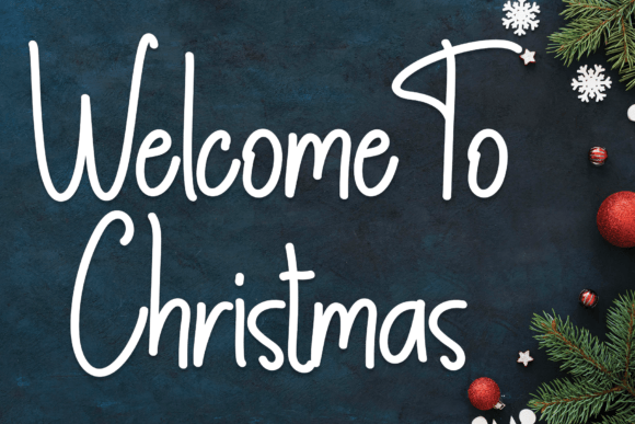 Welcome to Christmas Font for Handmade Creations