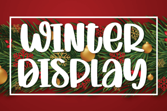 Winter Display: A Handwritten Font for Digital Branding